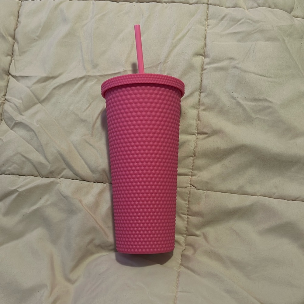 Francesca’s Hot Pink Honeycomb Tumbler 24oz